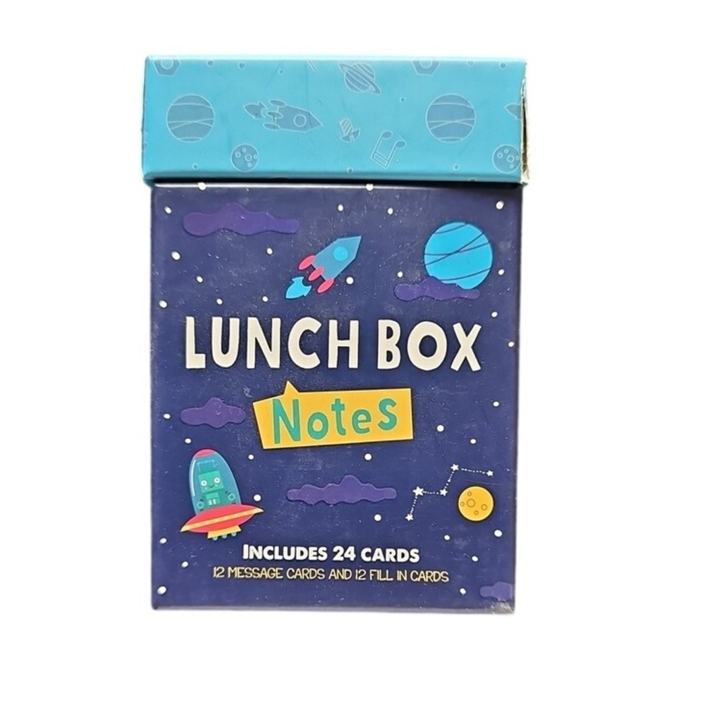 Eccolo Kids Lunch Box Notes 23 Count Space Dinosaur Animal Encouragement Cards